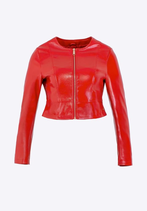 Wittchen Dames Korte Rode Eco-leren Jas - Image 6