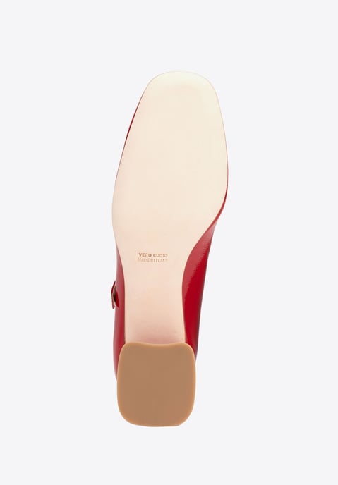 Wittchen Dames rode leren pumps met bandje - Image 6