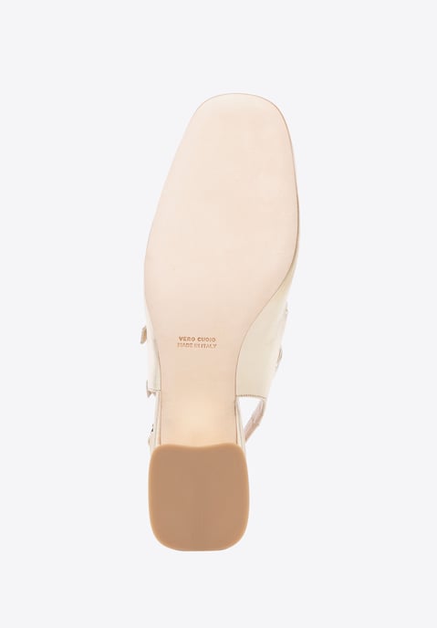 Wittchen Dames Leren Pumps met Bandjes Goud Echt Leer - Image 6