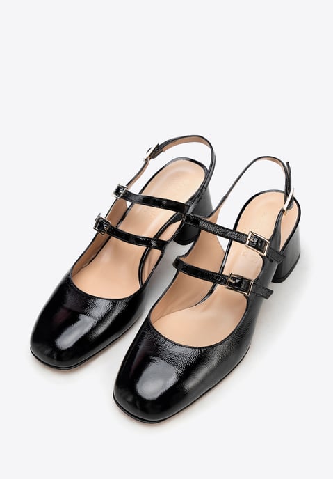 Wittchen Dames Leren Pumps met Bandjes Zwart Natuurlijk Leer - Image 2