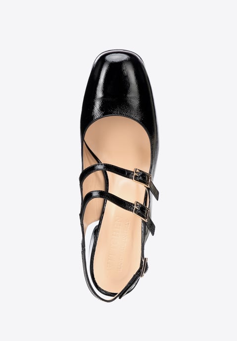 Wittchen Dames Leren Pumps met Bandjes Zwart Natuurlijk Leer - Image 5