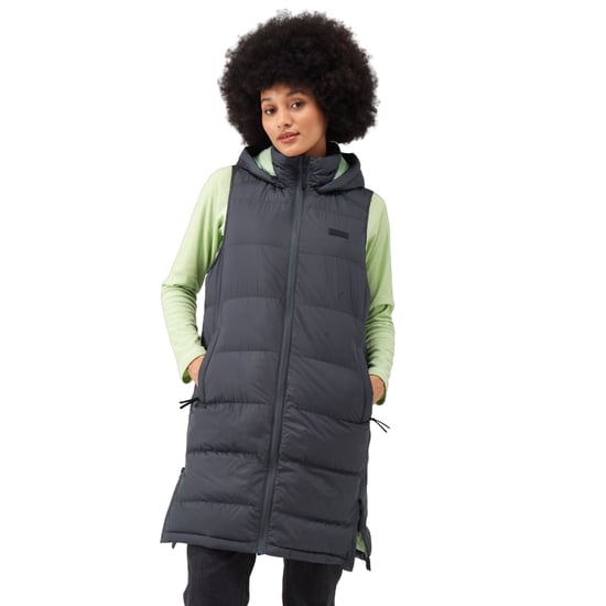 Regatta Dam Ganella Gilet med lång längd (Seal Grey/Quiet Green) - Image 3