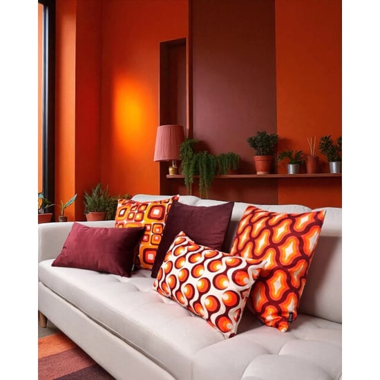 Gek op kussens! Retro style #8 | 45 x 45 cm | kussenhoes | katoen/polyester - Image 2