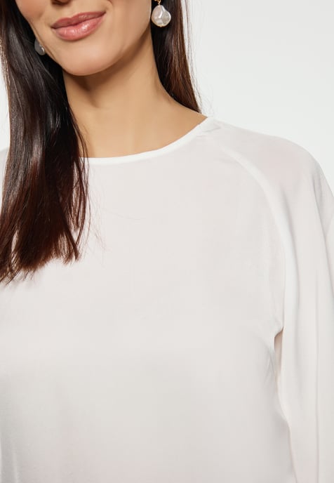usha Blouse Dames wolwit - Image 5