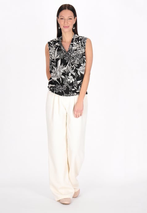 usha Blouse vrouwen zwart/offwhite - Image 2