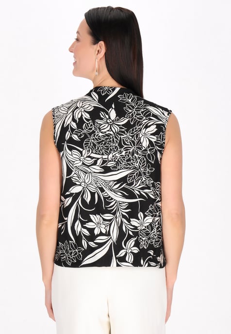 usha Blouse vrouwen zwart/offwhite - Image 4