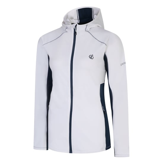 Dare 2B Womens/Ladies Convey II Hooded Core Stretch Midlayer (White/Moonlight Denim) - Image 3