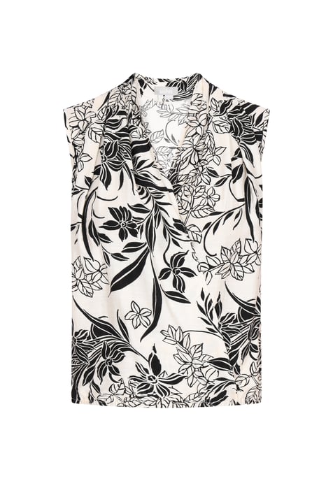 usha Blouse vrouwen gebroken wit zwart - Image 1