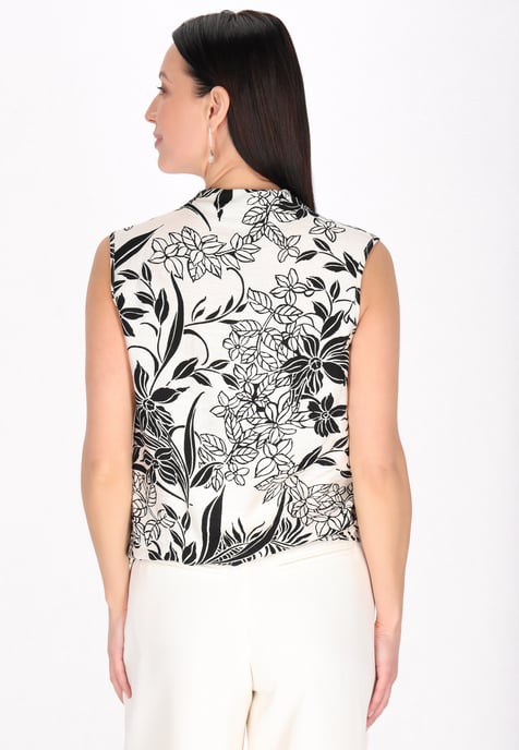 usha Blouse vrouwen gebroken wit zwart - Image 4