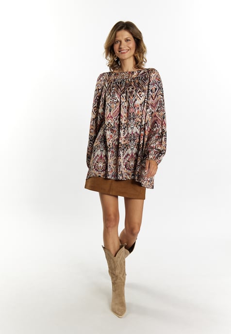 usha Blouse Dames Bruin Veelkleurig - Image 2