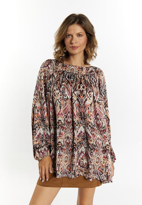 usha Blouse Dames Bruin Veelkleurig - Image 3