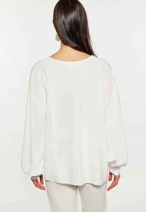 usha Blouse Dames wolwit - Image 4