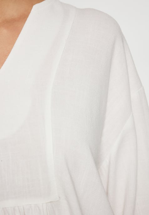 usha Blouse Dames wolwit - Image 5