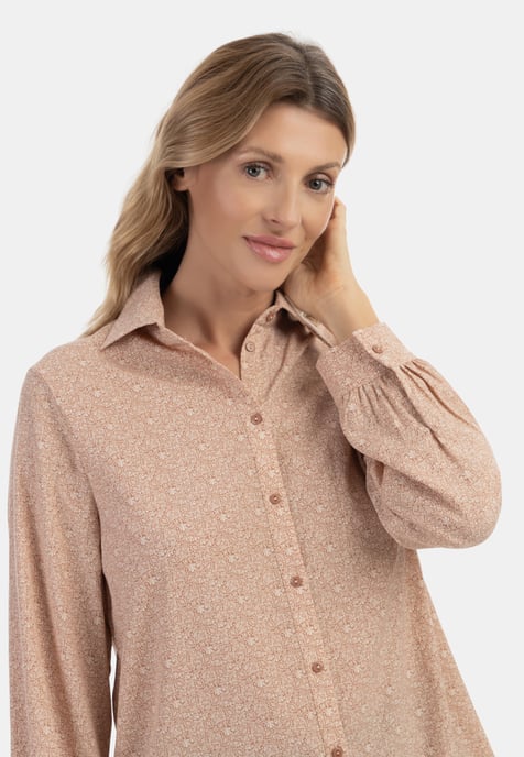 usha Blouse qisha Dames bruin beige - Image 5