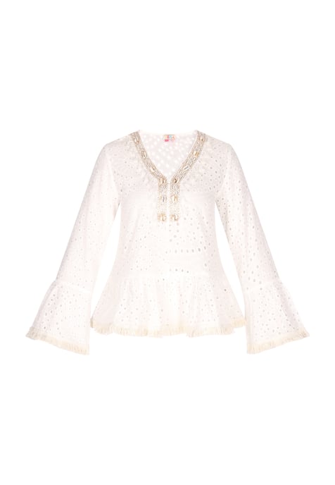 IZIA Blouse Dames wolwit - Image 1