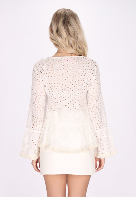 IZIA Blouse Dames wolwit - Image 4