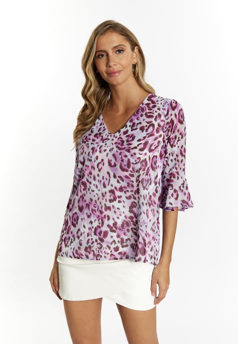 Faina Blouse shirt Dames Lila veelkleurig - Image 3