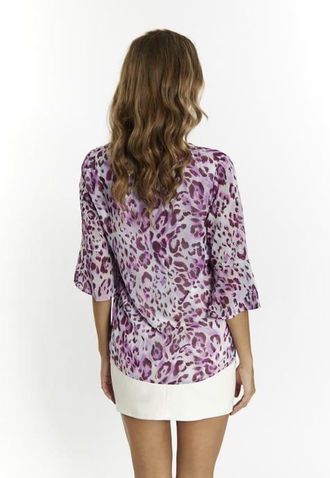 Faina Blouse shirt Dames Lila veelkleurig - Image 4