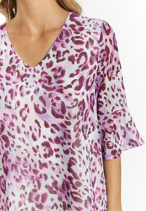Faina Blouse shirt Dames Lila veelkleurig - Image 5