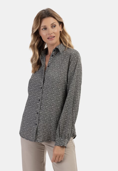 usha Blouse qisha Dames zwart/beige - Image 3