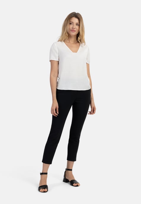 usha Blouse shirt Dames wolwit - Image 2