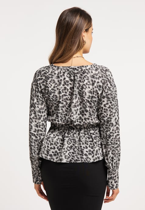 Faina Blouse Dames grijs - Image 4