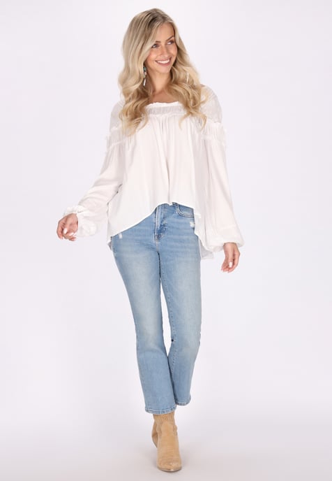IZIA Blouse Dames wolwit - Image 3
