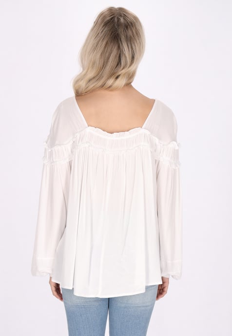 IZIA Blouse Dames wolwit - Image 4