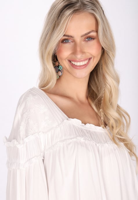 IZIA Blouse Dames wolwit - Image 5