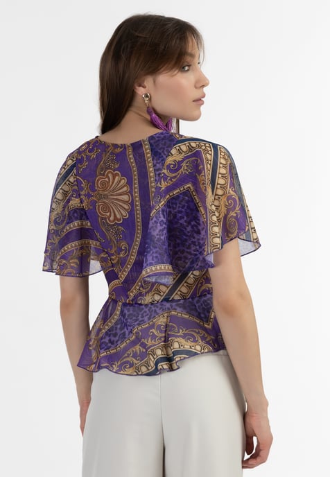 Faina Blouse Dames lila - Image 4