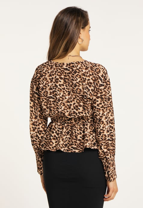 Faina Blouse Dames bruin - Image 4