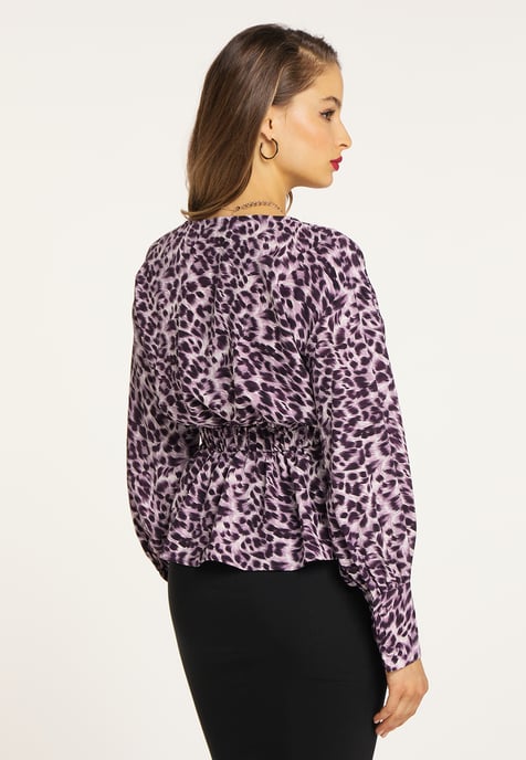 Faina Blouse Dames paars - Image 4
