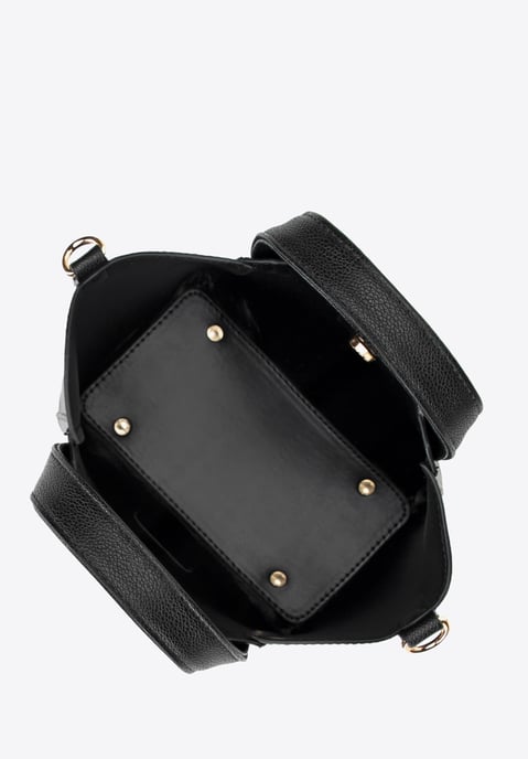 Wittchen Women's mini black leatherette case with removable pouch - Image 5