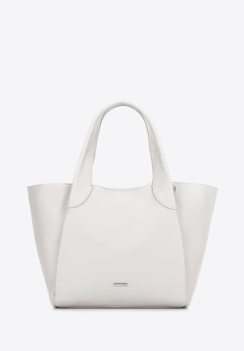 Wittchen Women's eco-leather suitcase creamy white eco-leather - Image 1