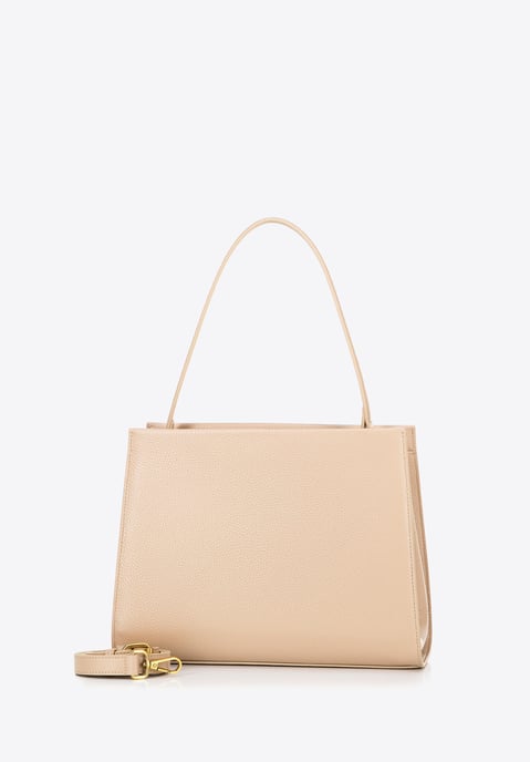 Wittchen Dames Leren Etui met Riemen, Beige, Natuurlijk Leer - Image 2