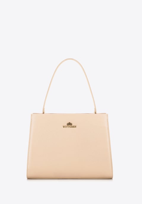 Wittchen Dames Leren Etui met Riemen, Beige, Natuurlijk Leer - Image 3
