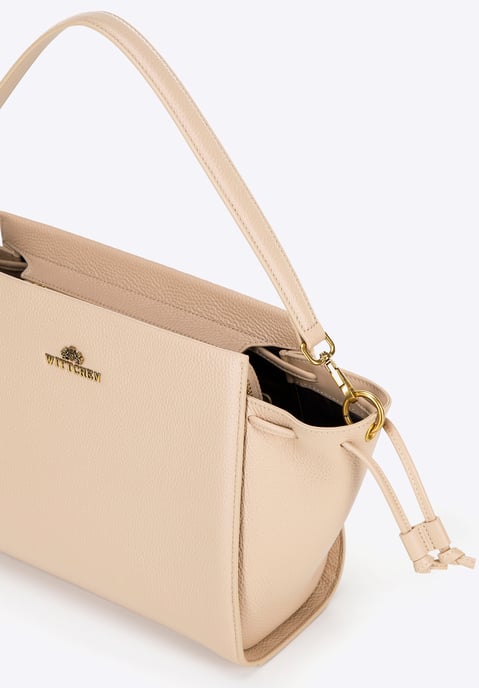 Wittchen Dames Leren Etui met Riemen, Beige, Natuurlijk Leer - Image 5