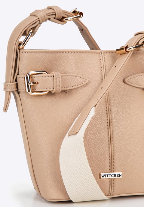 Wittchen Dames Kleine Eco-leren Tote Bag, Beige - Image 5