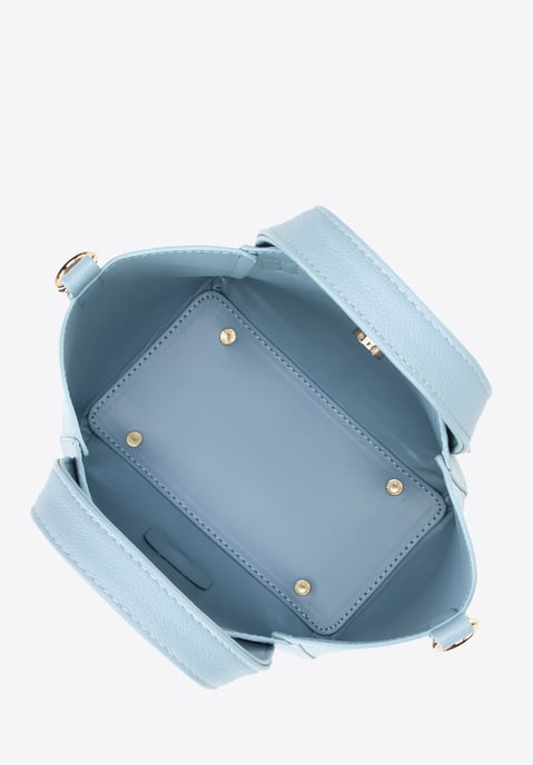 Wittchen Women's mini suitcase with removable pouch blue eco-leather - Image 5