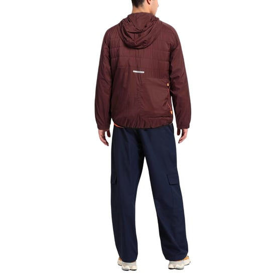 Ea7 Lightweight Hooded Bitter Chocolate Bomber Jacket - Image 2