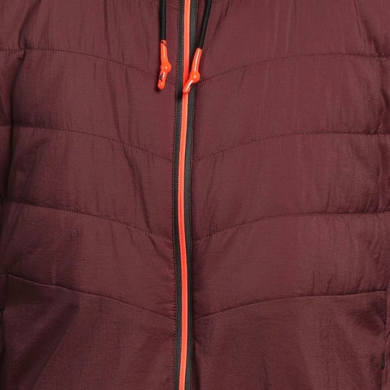 Ea7 Lightweight Hooded Bitter Chocolate Bomber Jacket - Image 4