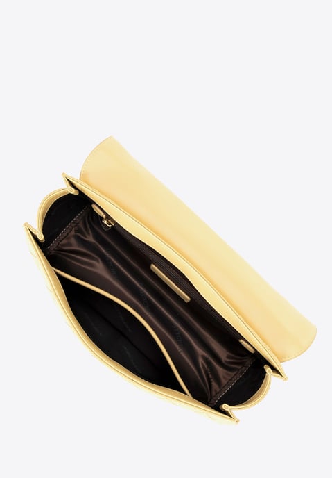 Wittchen Women's Messenger Bag made of natural leather with quilting yellow yell - Image 4