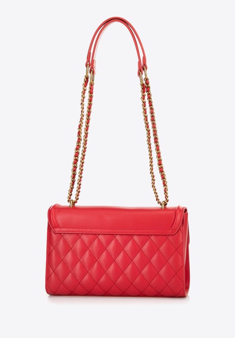 Wittchen Dames Messenger Bag van echt leer met stiksel in rood - Image 3