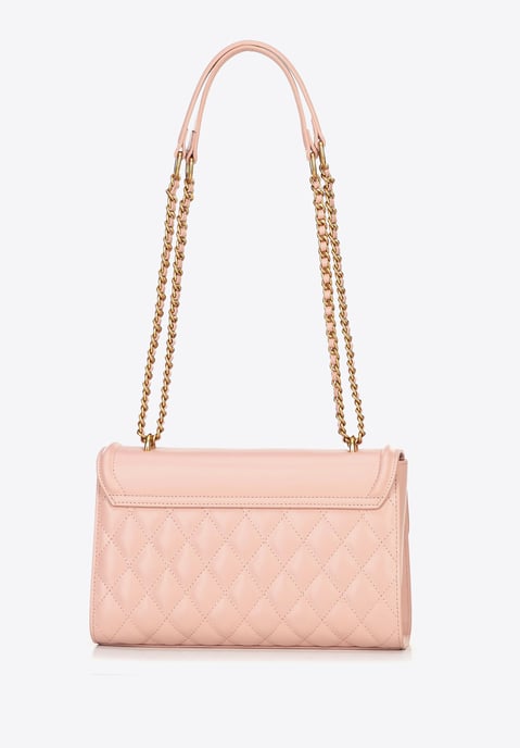 Wittchen Dames Messenger Bag van echt leer met stiksel, roze - Image 3
