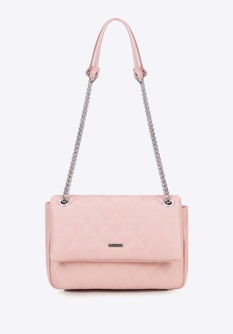 Wittchen Women's Messenger Bag in Imitation Leather with Stitching Pink - Image 2