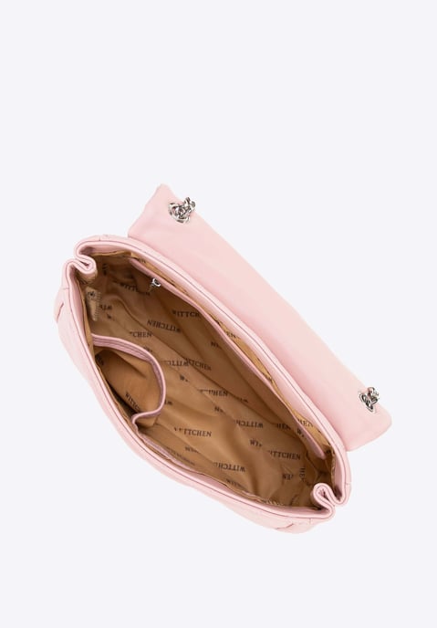 Wittchen Women's Messenger Bag in Imitation Leather with Stitching Pink - Image 4