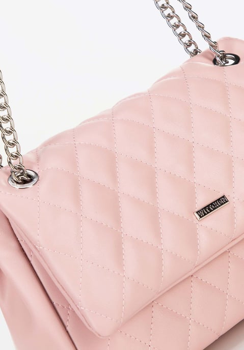 Wittchen Women's Messenger Bag in Imitation Leather with Stitching Pink - Image 5