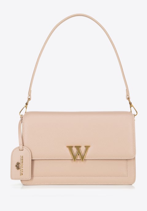 Wittchen Dames leren messengertas met kwastje, beige, natuurlijk leer - Image 3