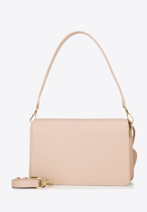 Wittchen Dames leren messengertas met kwastje, beige, natuurlijk leer - Image 4