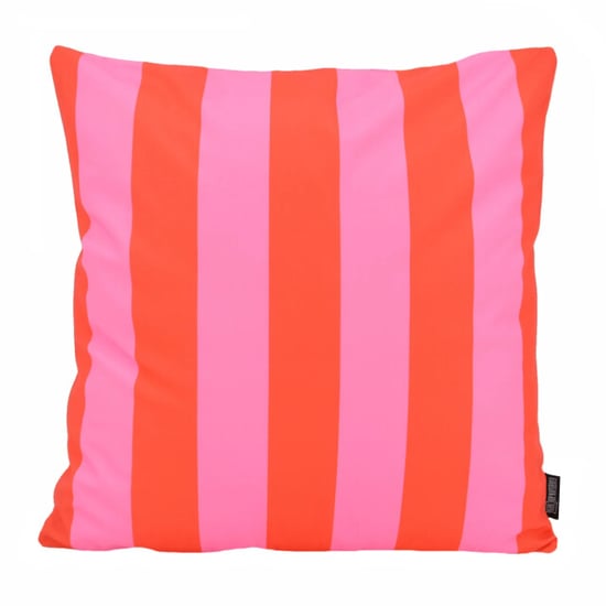Gek op kussens! Sierkussen streep rood/roze | 45 x 45 cm | katoen/polyester - Image 1